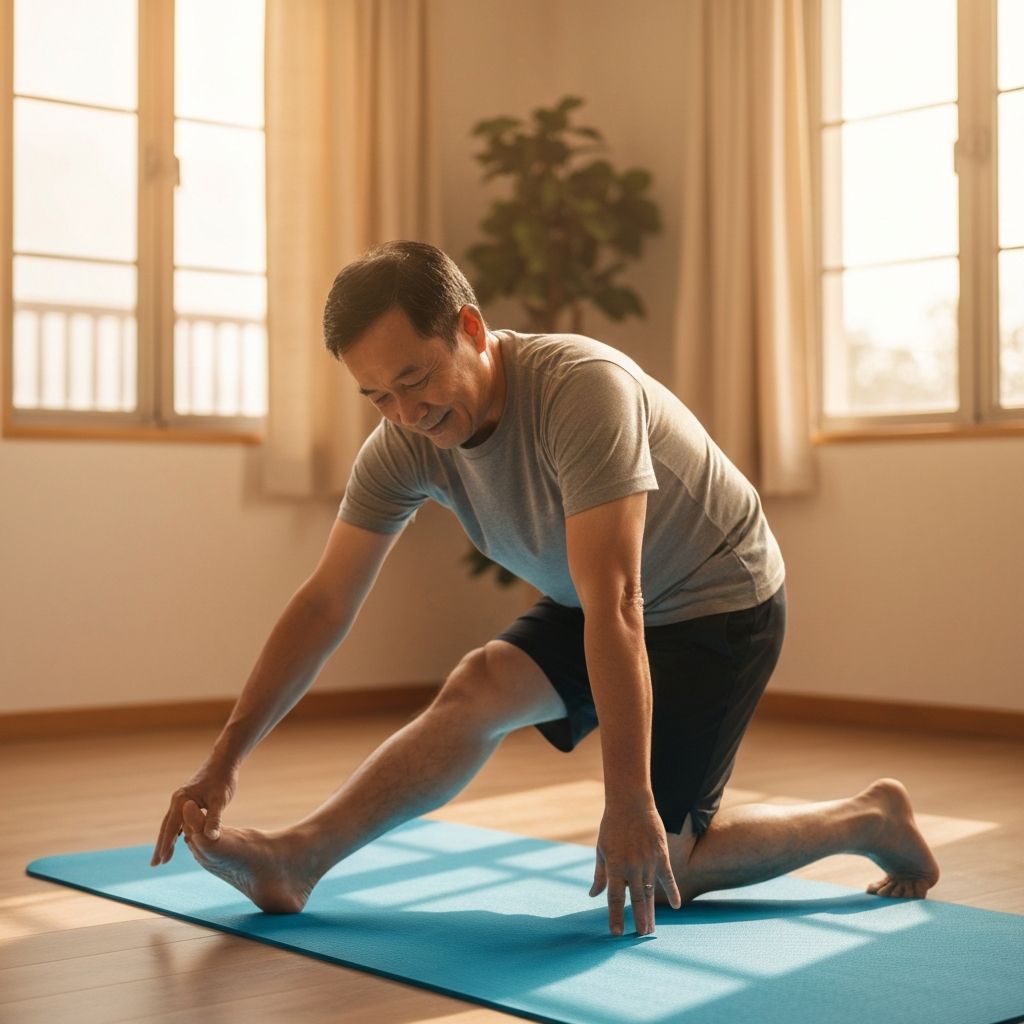 Latihan sederhana di rumah untuk pria 50+